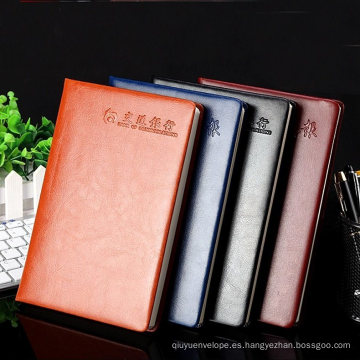 Cuadernos promocionales de fundas de cuero personalizadas profesionales